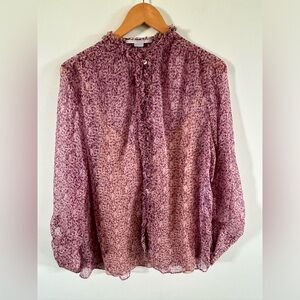 Stella McCartney blouse silk sheer medium